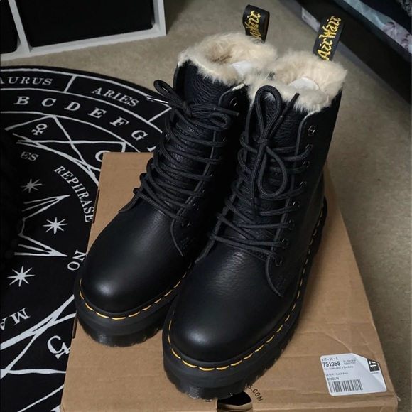 Dr. Martens Fur-Lined Jadon Boots - Picture 2 of 6